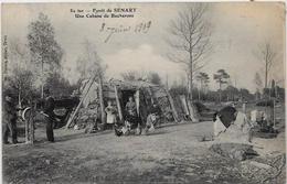 CPA Bucherons Métier Du Bois Circulé Forêt De Sénart Remouleur Affuteur - Kunsthandwerk