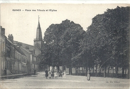 PAS DE CALAIS - 62 - GUINES - PLace Des Tilleuls Et église - Guines