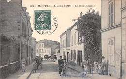 93-MONTREUIL-SOUS-BOIS- LA RUE BAUDIN - Montreuil