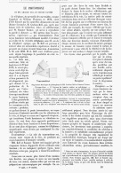 LE PHOTOPHONE De MM. GRAHAM BELL Et  SUMMER TAINTER  1880 - Telephony