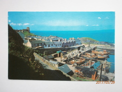 Postcard The Harbour Dunure & Fishing Fleet Boats Nr Ayr & Maybole Ayrshire PU 1977 My Ref B11211 - Ayrshire