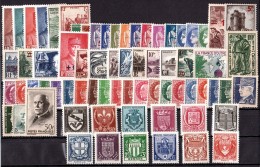 FRANCE - 1941 - Année Complète - Timbres N° 470 à 537 - Neufs ** - 1940-1949