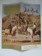 TWA. LAND OF THE DUDE RANCH - USA 50s AVIATION. 6 PAGES PAMPHLET. - Werbung