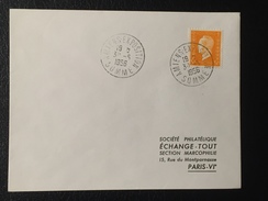 FRANCE - Enveloppe Avec N° 697 Seul Sur Lettre Marianne De Dulac 5 F Orange - 1944-45 Marianne (Dulac)