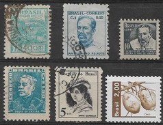 BRESIL - Lot De 6 Timbres - Neufs & Oblitérés - Verzamelingen & Reeksen