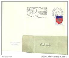 PUY De DOME - Dépt N° 63 = CLERMONT FERRAND RP 1967 = FLAMME Codée = SECAP Illustrée  'CODIFIEZ VOS ADRESSES POSTALES ' - Postleitzahl