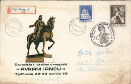 5237FM- AVRAM IANCU, 1848 REVOLUTION, REGISTERED SPECIAL COVER, 1979, ROMANIA - Covers & Documents