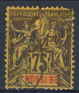 Nossi Be 1894 N. 38 C. 75 Violetto Su Giallo Usato Cat. € 45 (difettoso) - Autres & Non Classés