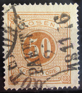 SUEDE             TAXE 1874      N° 9 B      Dentelé 14       OBLITERE - Postage Due