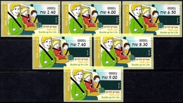 ISRAEL 2017 - Road Safety In Israel - Buckle Up For Life - Set Of 6 Philatelic Bureau ATM # 001 Labels - MNH - Other (Earth)