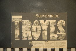 CP, 10,  TROYES, SOUVENIR DE TROYES - Troyes