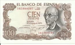 BILLETE 100 PESETAS, 17/11/1970  ( SIN CIRCULAR) - 100 Pesetas