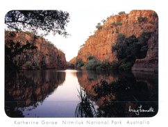 (175) Australia  - NT - Katherine Gorge (with Stamp) - Katherine