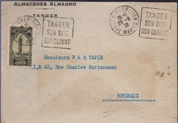 Lettre Daguin O= Tanger-Chérifien 20-9 30 "Tanger Son Site Son Climat" - Briefe U. Dokumente