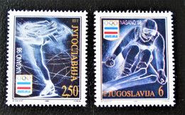 Yugoslavia, 1998, Mi: 2847/48 (MNH) - Hiver 1998: Nagano