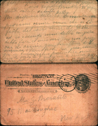 88203) Cartolina Postale Con Jefferson Da New-york Per Città 1897 - ...-1900