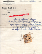 87 - RILHAC RANCON- FACTURE JULES FAURE- ENTREPRISE GENERALE ELECTRICITE- 1934 VILLAGE DE CHEIZE - Petits Métiers