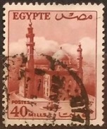 EGIPTO 1953 Serie Basica. Mezquita Sultan Hussein. El Cairo. USADO - USED. - Oblitérés