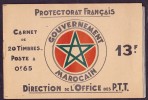 Maroc Carnet Complet N°140 X 20 Timbres - Papier Sulfurisé Adhéré à La Gomme - 4 Scans -  TB - Unused Stamps