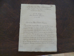 Manuscrit Religion Curiosa Jésuites. La Vie Du Père Tellier Et La Dispute Du Père Lachaise Et Belzebut - Manoscritti