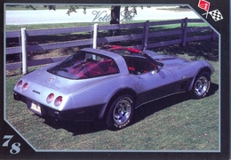 TRADING CARD VETTE SET - N° 48 - 1978 CORVETTE SPORT COUPE - Motori