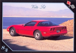 TRADING CARD VETTE SET - N° 57 - 1984 CORVETTE SPORT COUPE - Moteurs