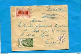 MARCOPHILIE-lettre -Guinée Fse >Françe- Cad-dos Conakry -1952-- Stamps N° 37 A OF-oblit Plume  Devant Aff  Insuffisant - Cartas & Documentos