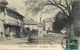 - Cantal - Ref- A653- Jussac - La Fontaine - Fontaines - Affiches Electeurs - Hotel Laroussine - Hotels - Carte Bon Etat - Jussac