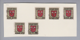 Heimat CH BE Biel 1926 6 Fiskalmarken 0.20 - 3.00 Fr. Gestempelt - Revenue Stamps