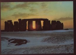 CPM Neuve Royaume Uni STONEHENGE Winter Sunset - Stonehenge