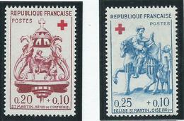 Timbre France Neuf ** N° 1278-79 - Red Cross