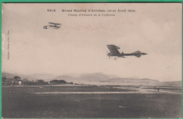 06 - Nice - Grand Meeting D'aviation (10-25 Avril 1910) - Champ D'aviation De La Californie - Editeur: Giletta - Aeronautica – Aeroporto