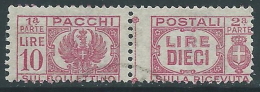 1946 LUOGOTENENZA USATO PACCHI POSTALI 10 LIRE - Z10-3 - Pacchi Postali