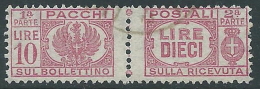 1946 LUOGOTENENZA USATO PACCHI POSTALI 10 LIRE - Z8-5 - Colis-postaux