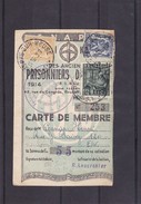 CARTE DE MEMBRE Des ANCIENS PRISONNIERS DE GUERRE - 1948 Exportación