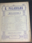 Partition : Chanson Russe, V.Cherbuliez, Musique De Paladilhe  (Au Menestrel- 3 Feuillets - Début Du Siècle Dernier - ét - Opern