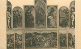 Delcampe - GAND - Eglise St. Bavon - Tableau "Le Triomphe De L'Agneau" Par Hubert Et Jean Van Eyck - Gent