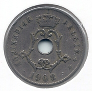 LEOPOLD II  * 25 Cent 1908 Vlaams * Nr 3025 - 25 Centimes