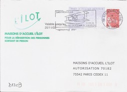 D1209 Entier / Stationery / PSE - PAP Réponse Luquet - Maisons D'accueil L'îlot - N° D'agrément 0204500 Oblitéré - PAP: Antwort/Luquet