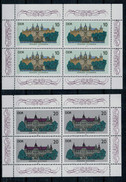 2 BLOCK  SCHLOSS SCHWERIN---SCHLOSS  GUSTROW       MNH** - 1er Día – FDC (hojas)