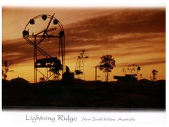 (676) Australia - (with Stamp) NSW - Lightning Ridge - Great Barrier Reef