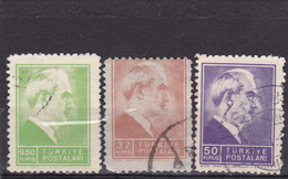 TURQUIE   1943  Y.T. N° 993  à  1013  Incomplet  Oblitéré - Used Stamps