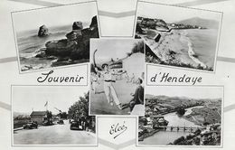 Souvenir D'Hendaye, Multivues: Frontière, Pelote Basque... - Edition Chatagneau - Carte Elcé Non Circulée - Souvenir De...