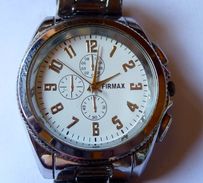 GROSSE MONTRE HOMME FIRMAX BON ETAT CADRAN 38 Mm FONCTIONNELLE - Watches: Modern