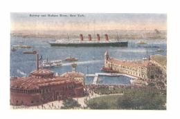 CPA E.U- NEW YORK - BATTERY AND HUDSON RIVER - Hudson River