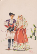 CPA 10X15 . ITALIE . Folklore . Illust. LETY LOY . Couple En Costume De SARDAIGNE ( OSILO) - Otros & Sin Clasificación