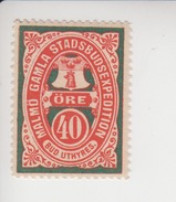 Zweden Lokale Post Facit-cataloog Malmö Gamla Stadsbudsexpedition 4** - Local Post Stamps