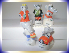 Babar 1996 ... 5 Feves... Ref. AFF :46-1996 ....(pan 0015) - Dibujos Animados