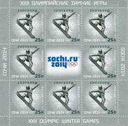 Lote 31256bP, 2012, Rusia, Russia, Pliego, Sheet, Olympic Winter Games, Sochi, Snowboard - FDC