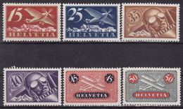 SWITZERLAND 1923 AIRMAIL Mi179-184 MH*,MLH VF - Neufs